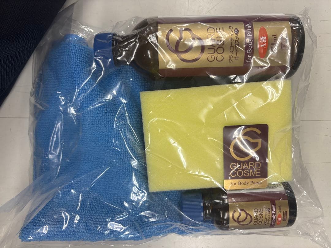 ガードコスメ施工キット、ステッカー有（95mm×3、部分施工20mm×2)