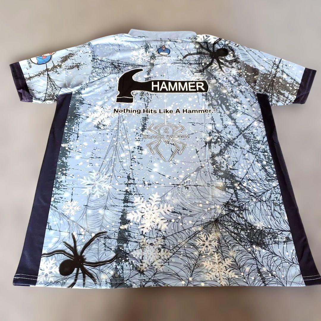 新品✨ブラックウィドー　ハンマー【3L】ブルー　蜘蛛　雪　ボウリングウェア