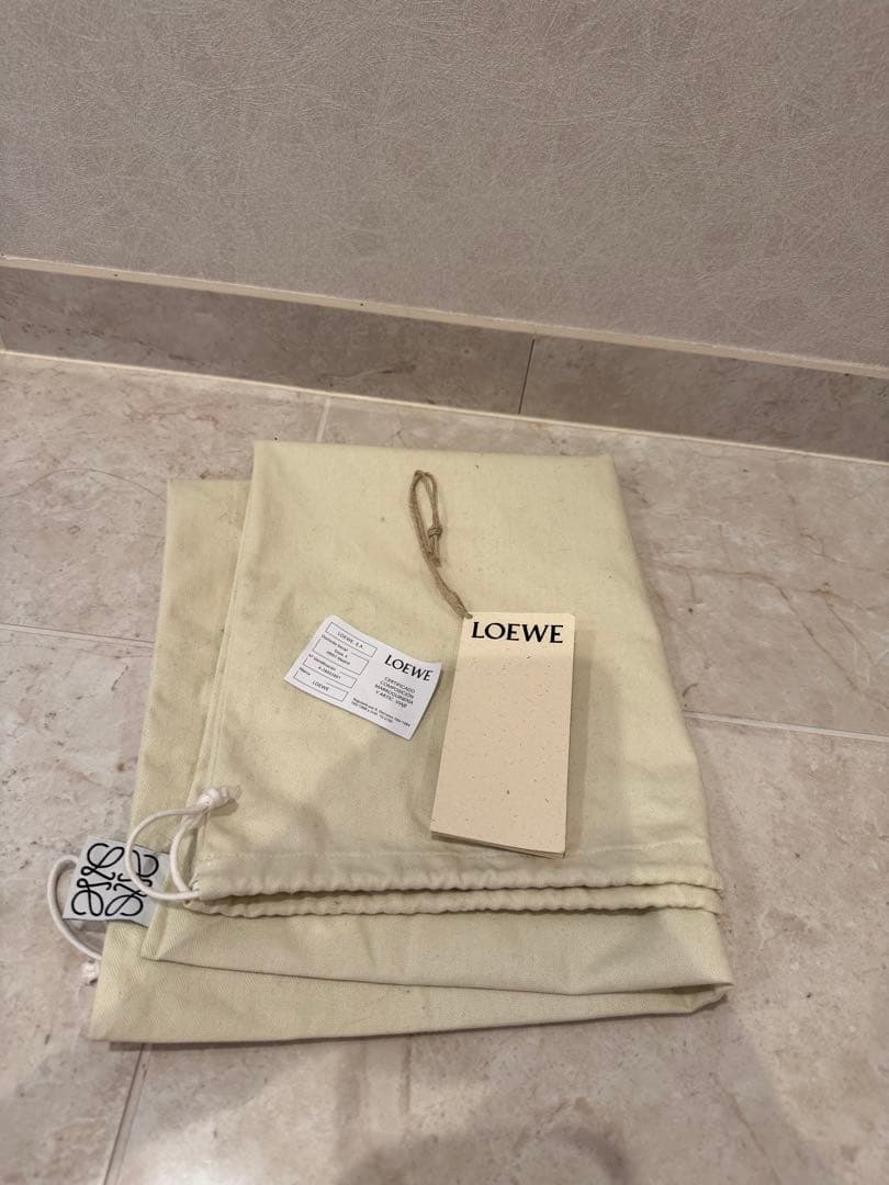 Loewe ハンモック　ホワイト ベージュ 2waysトートショルダーバック