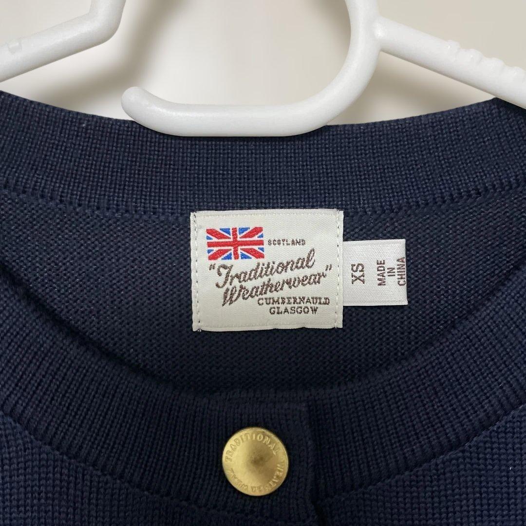 〈美品〉トラディショナルウェザーウェア　アークリーニット　ネイビー　XS
