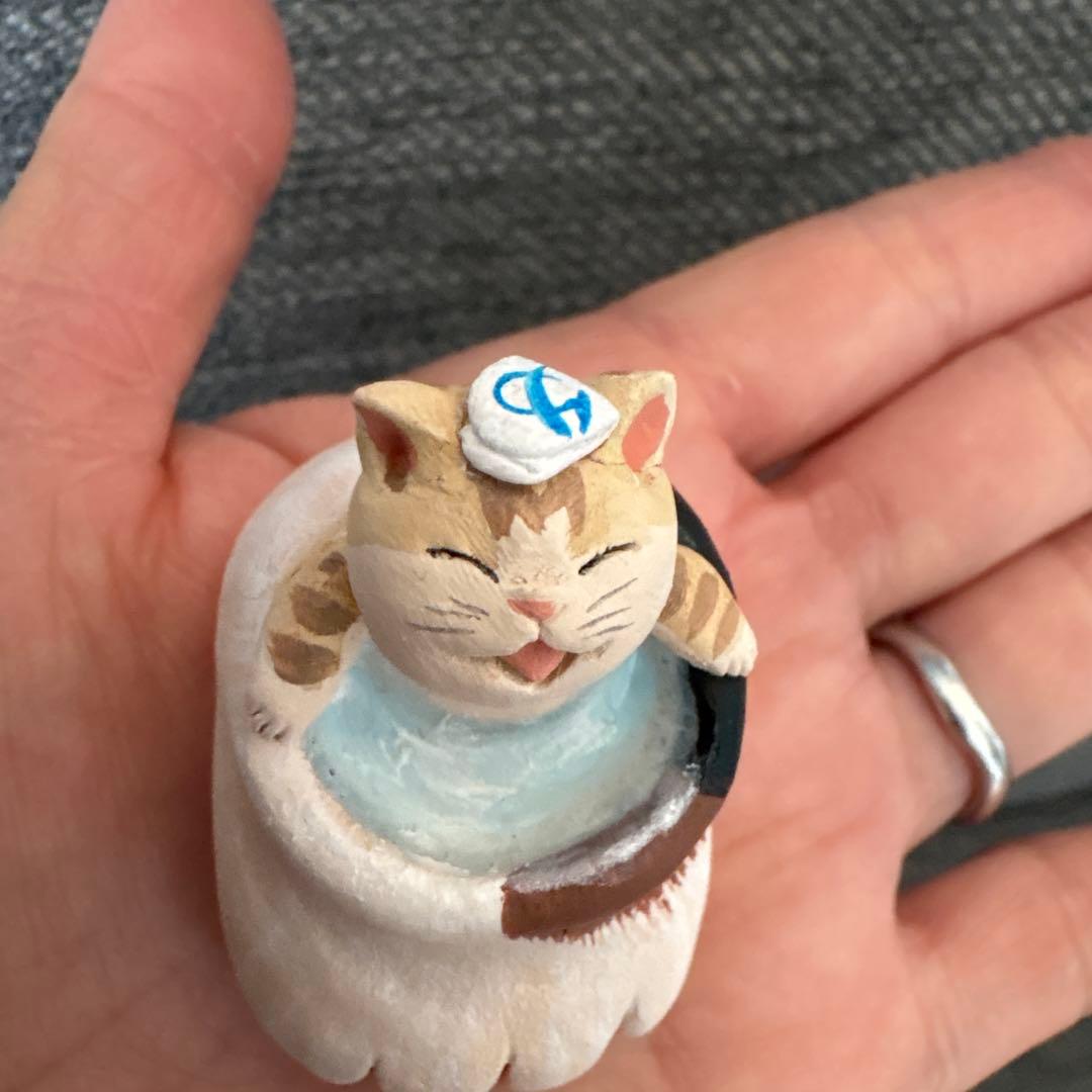 作家　もりわじんさん　サイン入り　猫足風呂　招き猫