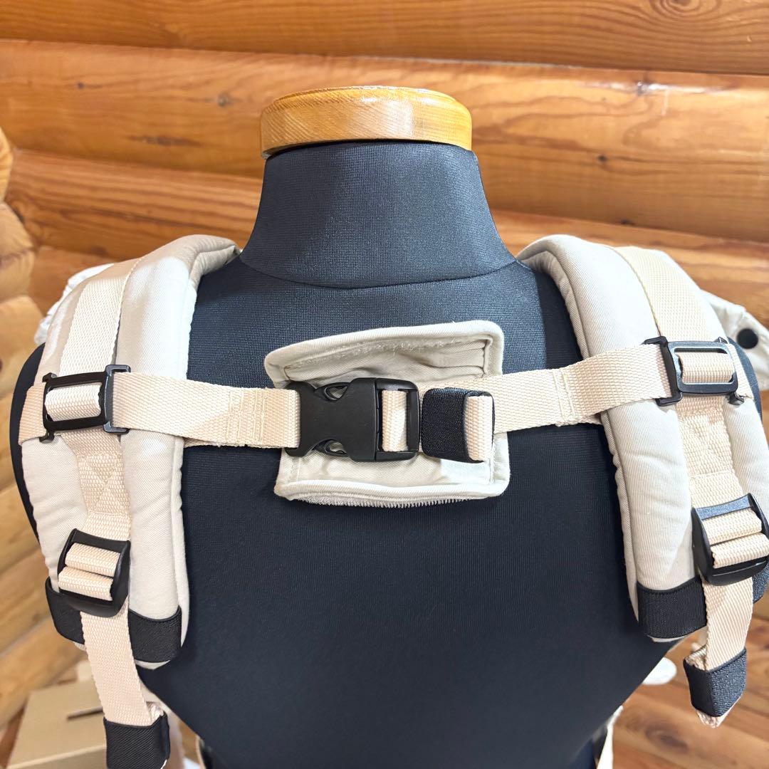 【美品】napnap ふたご抱っこひも ベージュ 抱っこ紐 3way