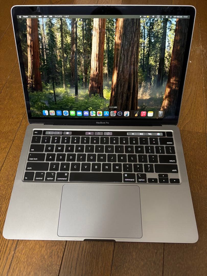 MacBookPro 2020 16GB i5 US配列 充放電回数284回