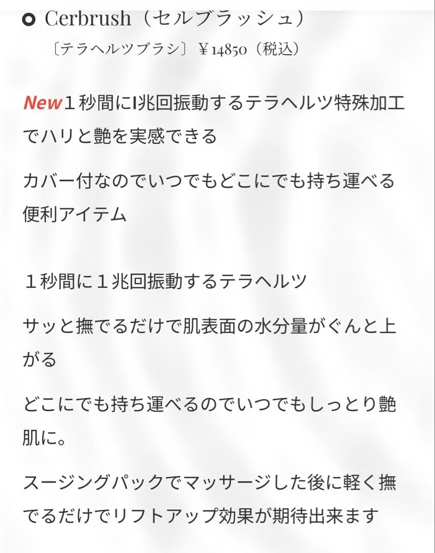 SERMENT Cerbrush（セルブラッシュ） ケース付き