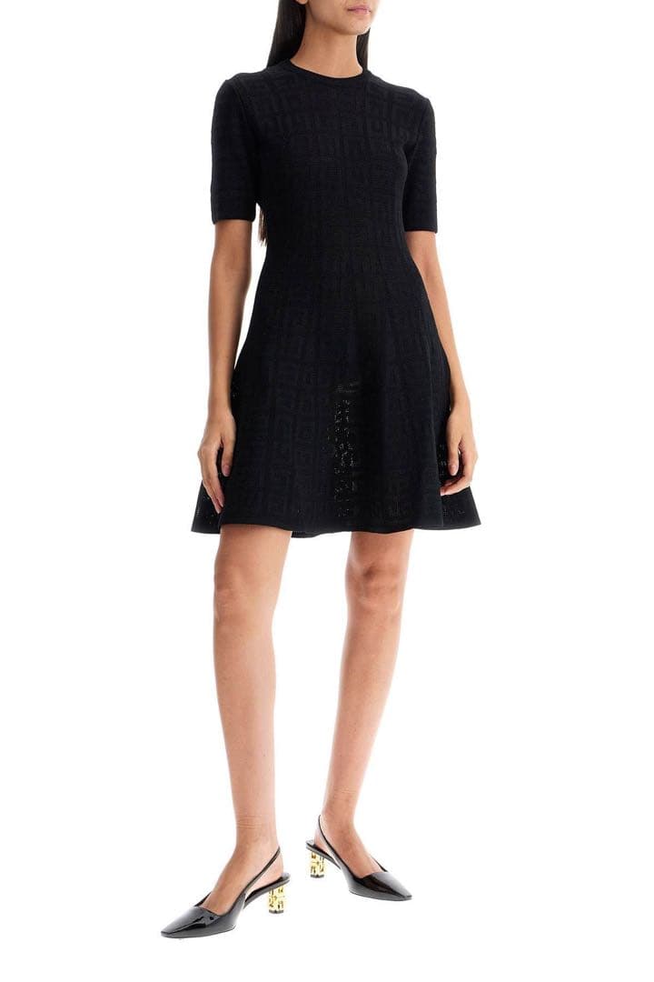 GIVENCHY ジバンシィ4Gジャガードブラックミニドレス　Sサイズ