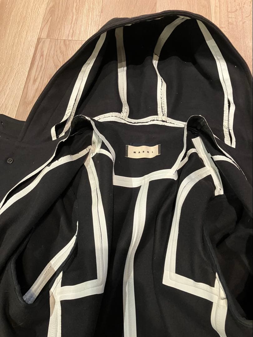 【即発送】値引き交渉OK marni マルニ 13AWメルトンフーデッドコート