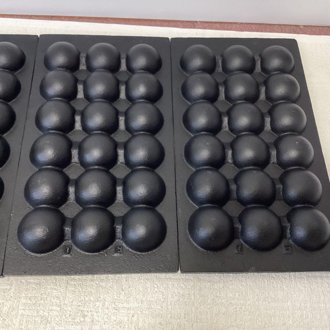 たこ焼き鉄板 深型フチ高　鉄鋳物 18穴 業務用