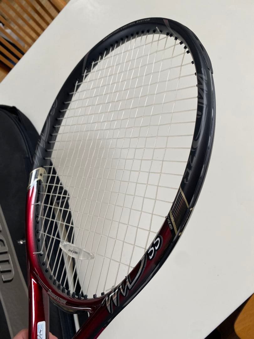 未使用 テニスラケット ブリヂストン ウィングビーム MD 35 ケース付き