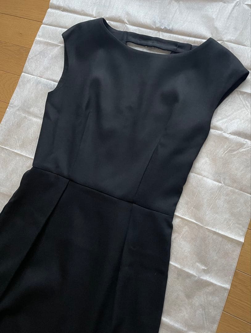 新品　ANAYI ビジュー付ワンピース　ブラック　38