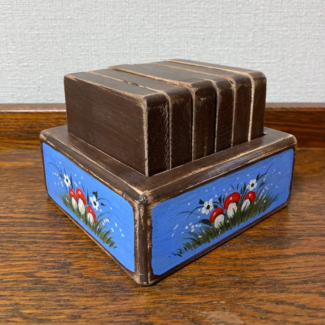 ロシア雑貨☆ロシア民話『３匹の熊』ほか コースター6枚セット マトリョーシカ