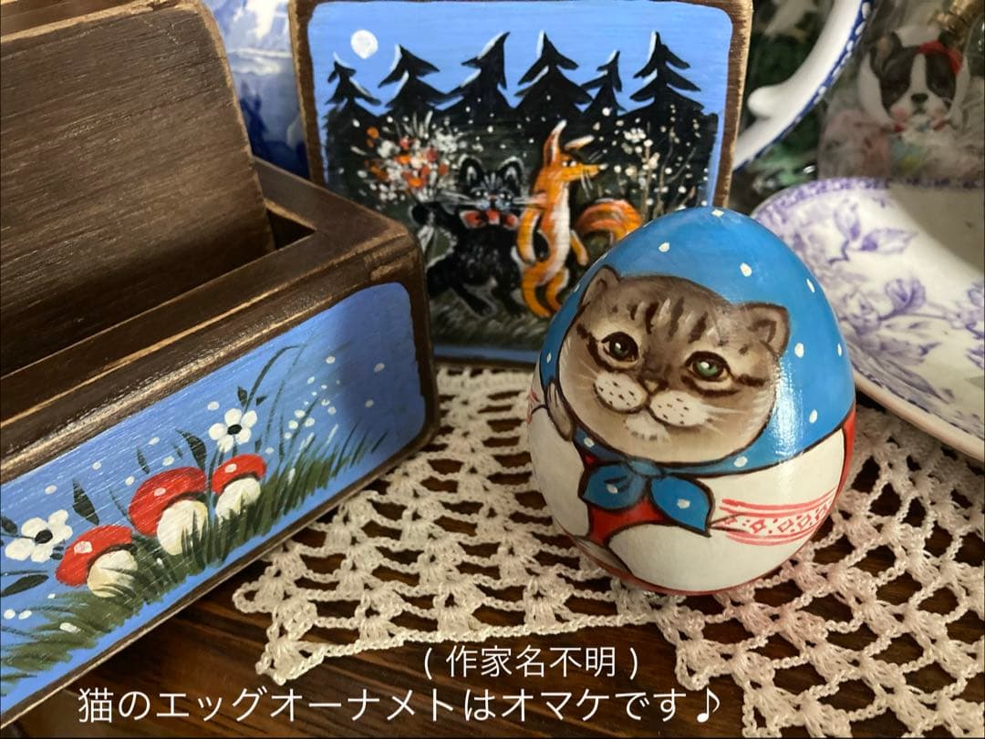 ロシア雑貨☆ロシア民話『３匹の熊』ほか コースター6枚セット マトリョーシカ