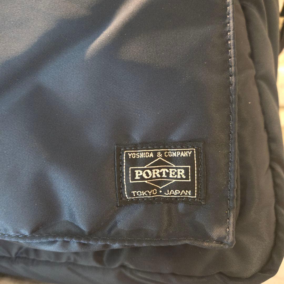 極美品　PORTER ポーター　タンカー　2way　ショルダーバッグ　ネイビー