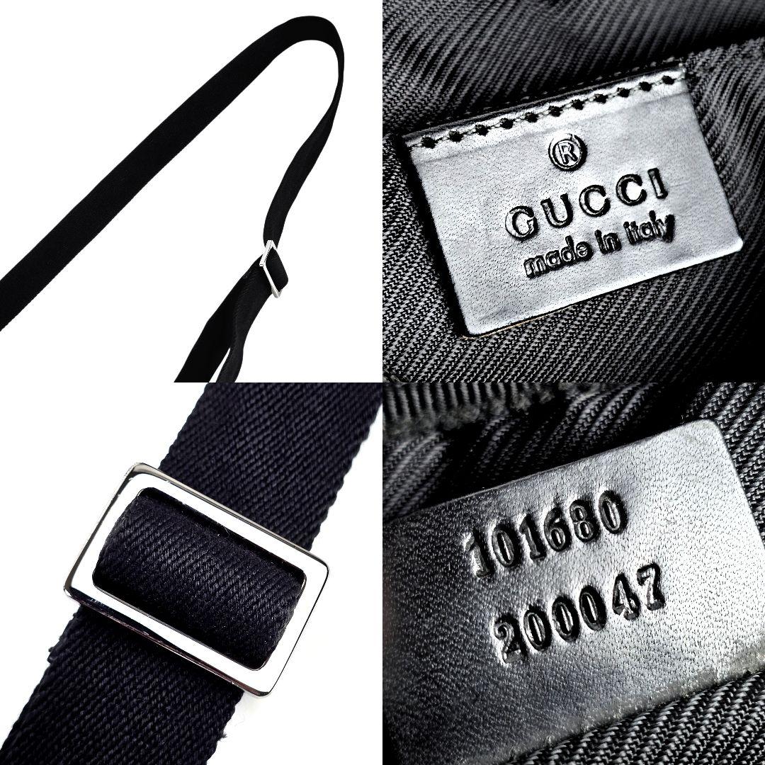 美品 グッチ GUCCI GG キャンバス レザー ショルダーバッグ