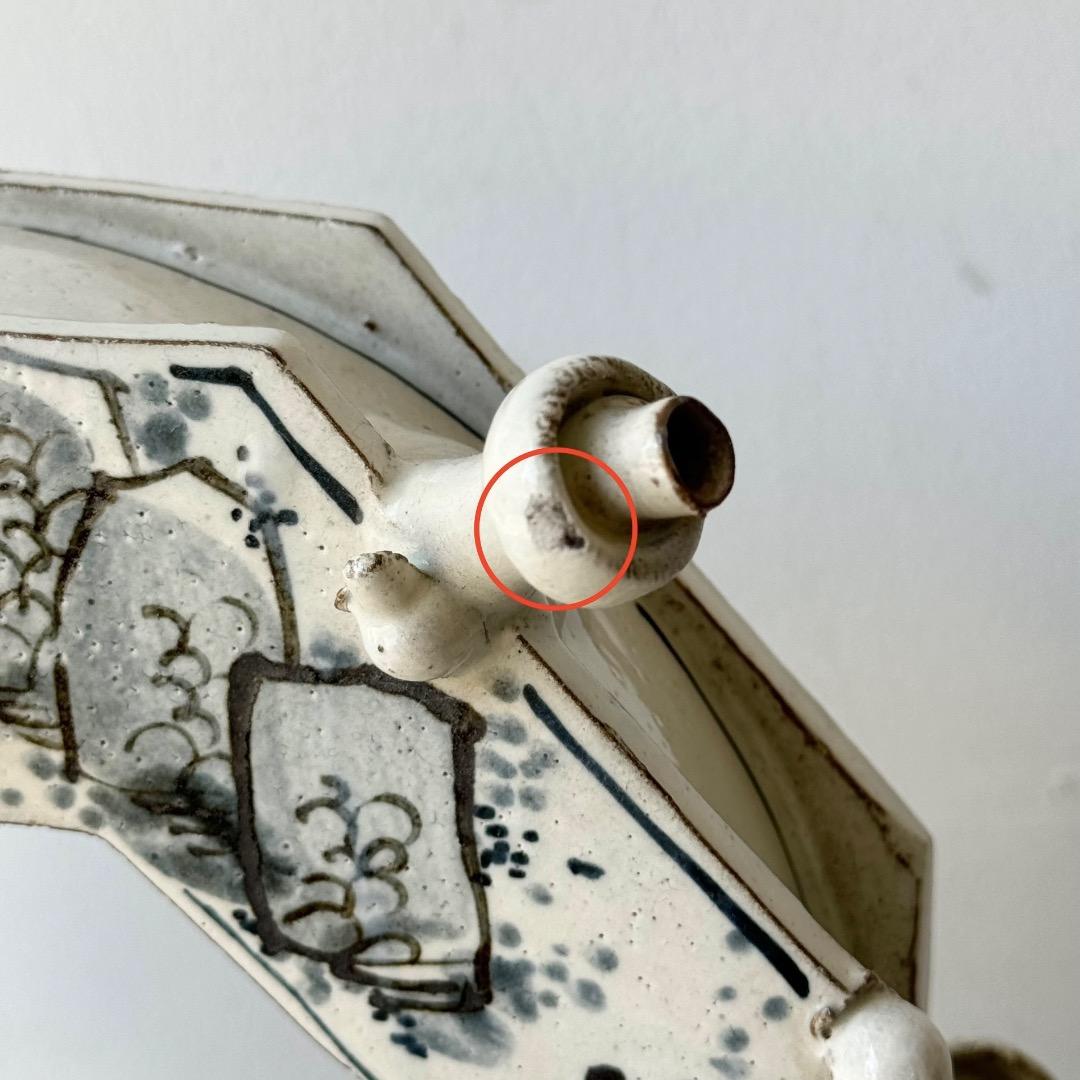 【値引】走泥社　佐藤敏　染付の注器