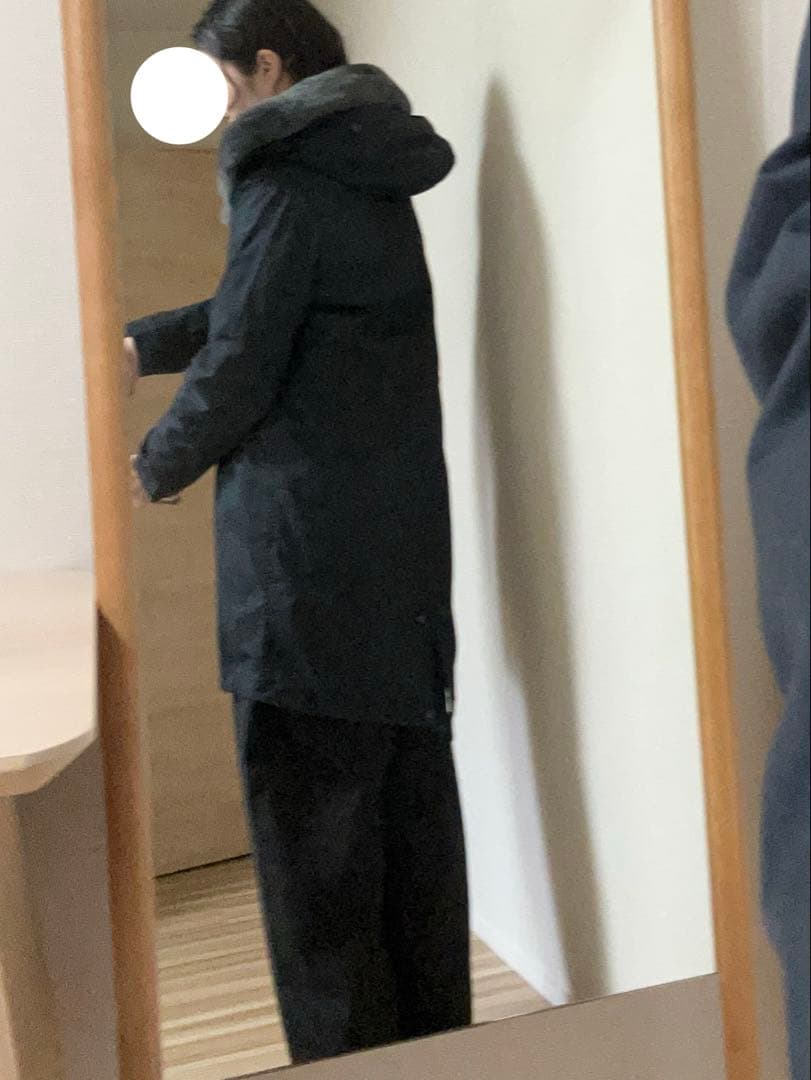 貴重Mサイズ【大柄さんに】ウールリッチ　ラビットファーライナー付きモッズコート