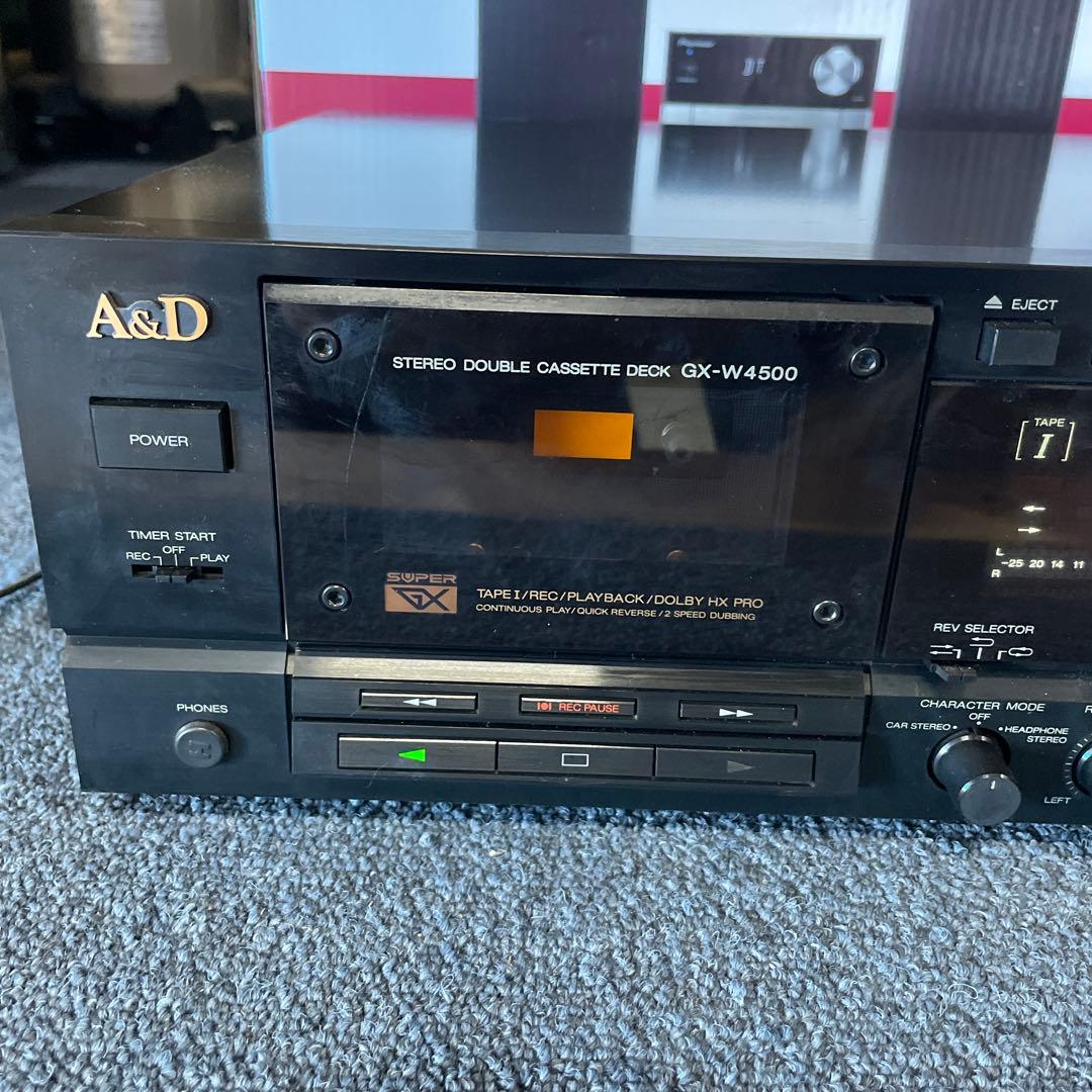 A&D デュアルカセットデッキ GX-W4500 ジャンク