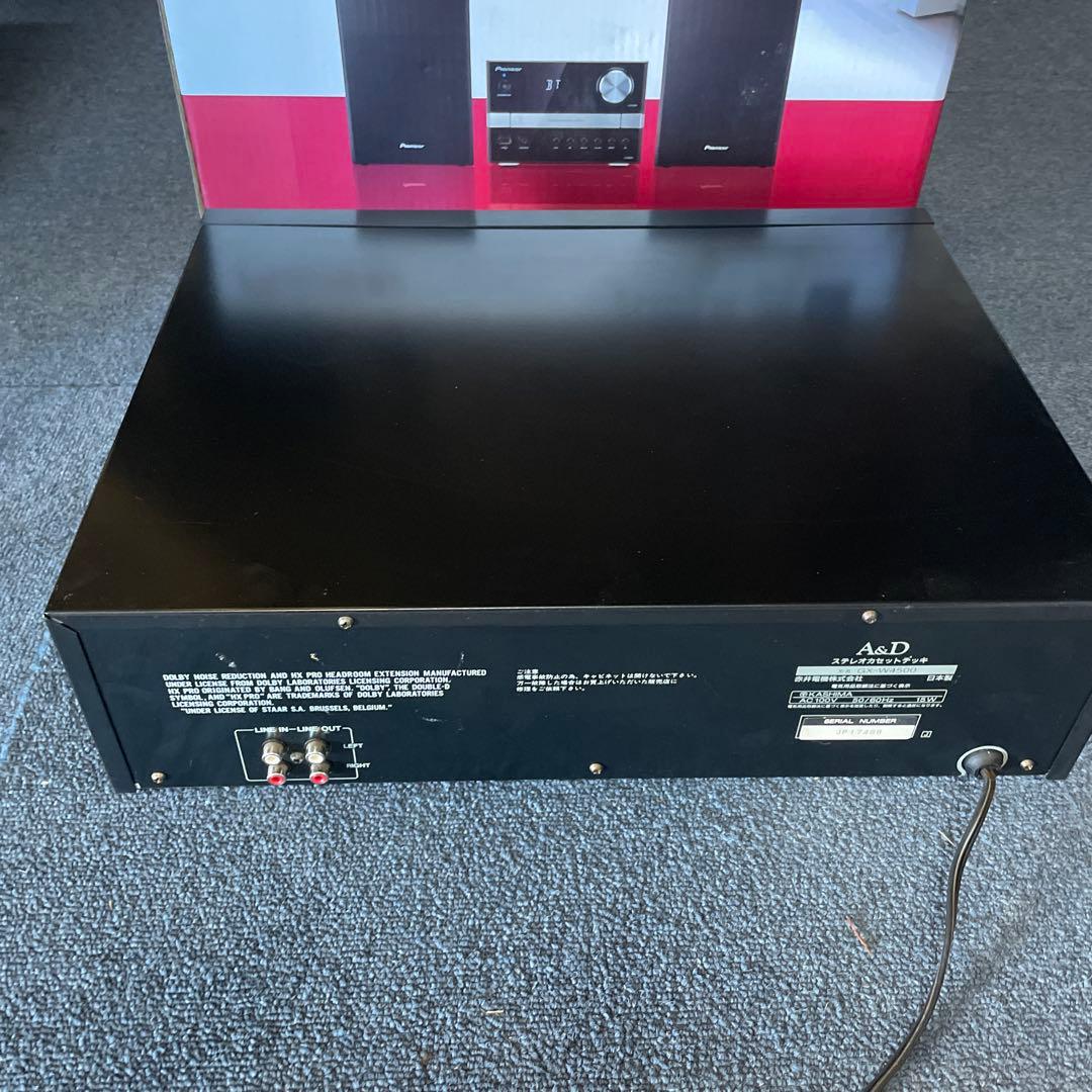 A&D デュアルカセットデッキ GX-W4500 ジャンク