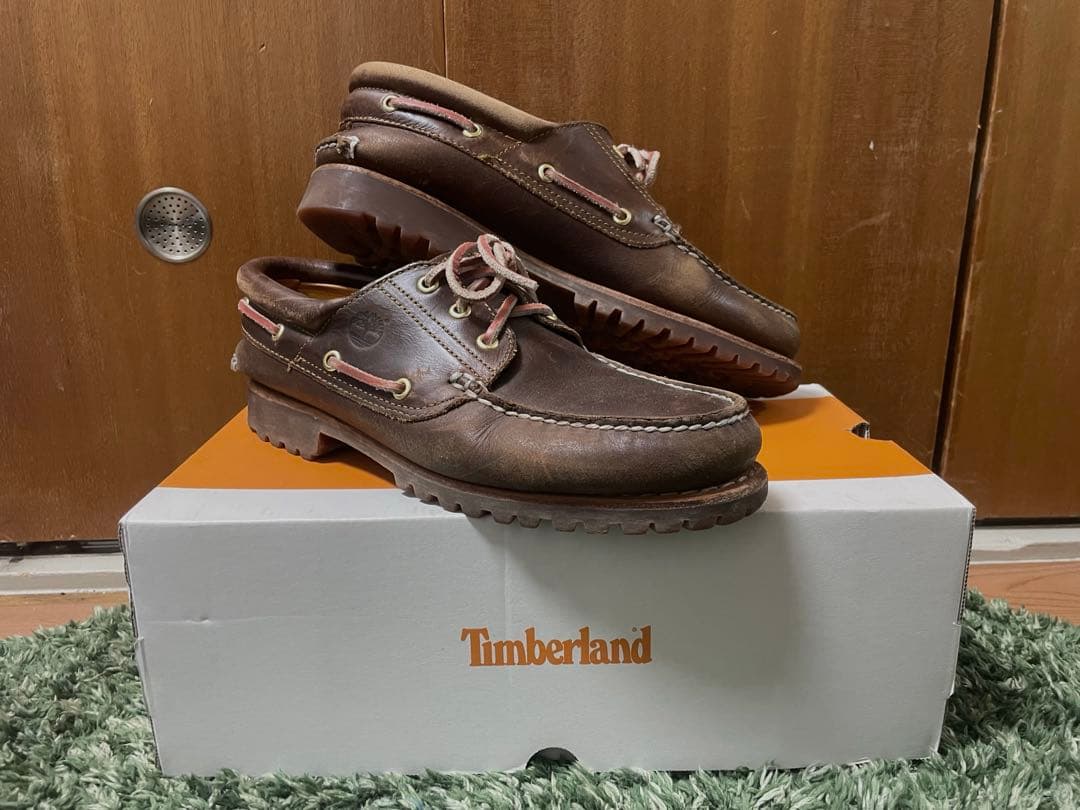 Timberland スリーアイ ブラウン デッキシューズ 箱付き