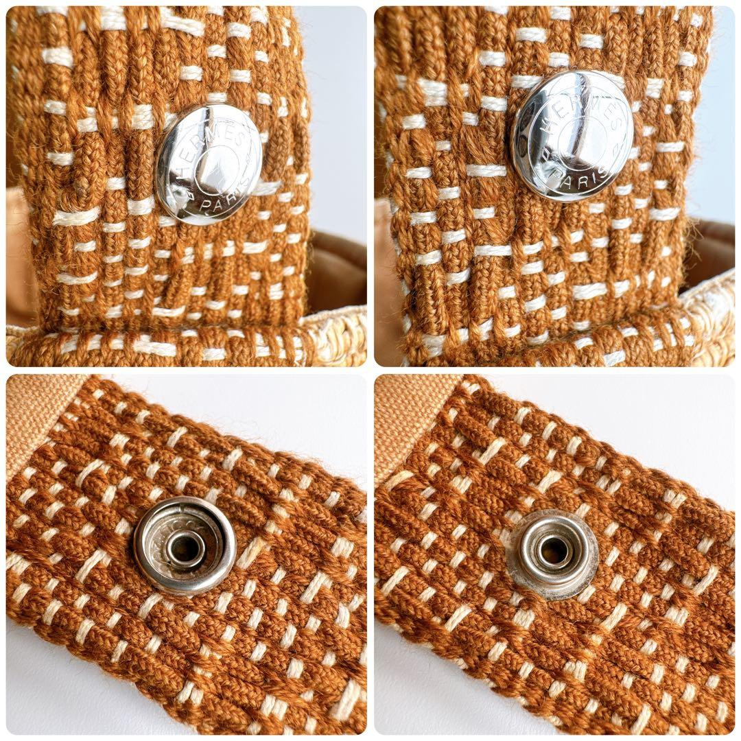 エルメス タムール カゴ バケット ワンショルダー ハンド トート バッグ