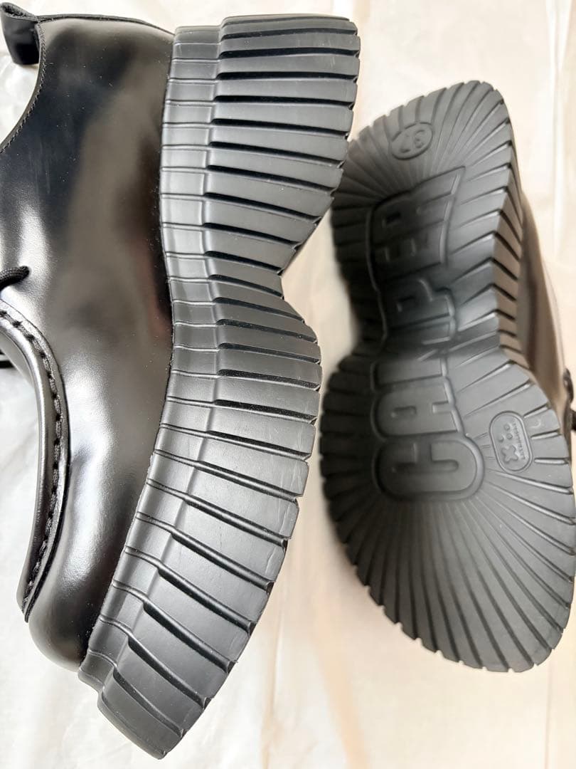 カンペールCAMPER BCN チロリアン ローファー黒37