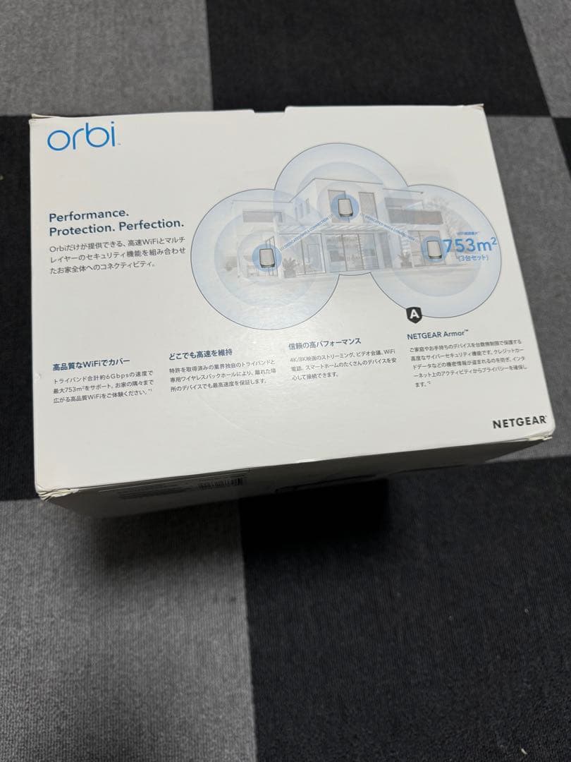 NETGEAR Orbi WiFi6 メッシュWiFi 3台セットRBK863S