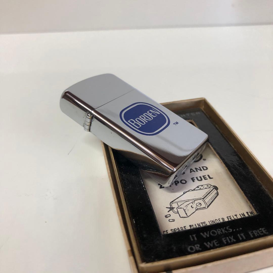 ヴィンテージ1971年スリムZIPPO BORDEN企業物ZIPPO