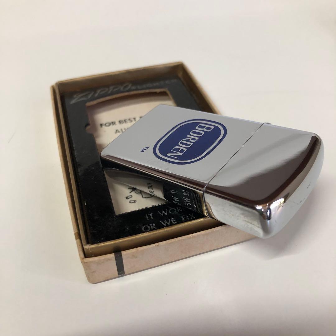 ヴィンテージ1971年スリムZIPPO BORDEN企業物ZIPPO
