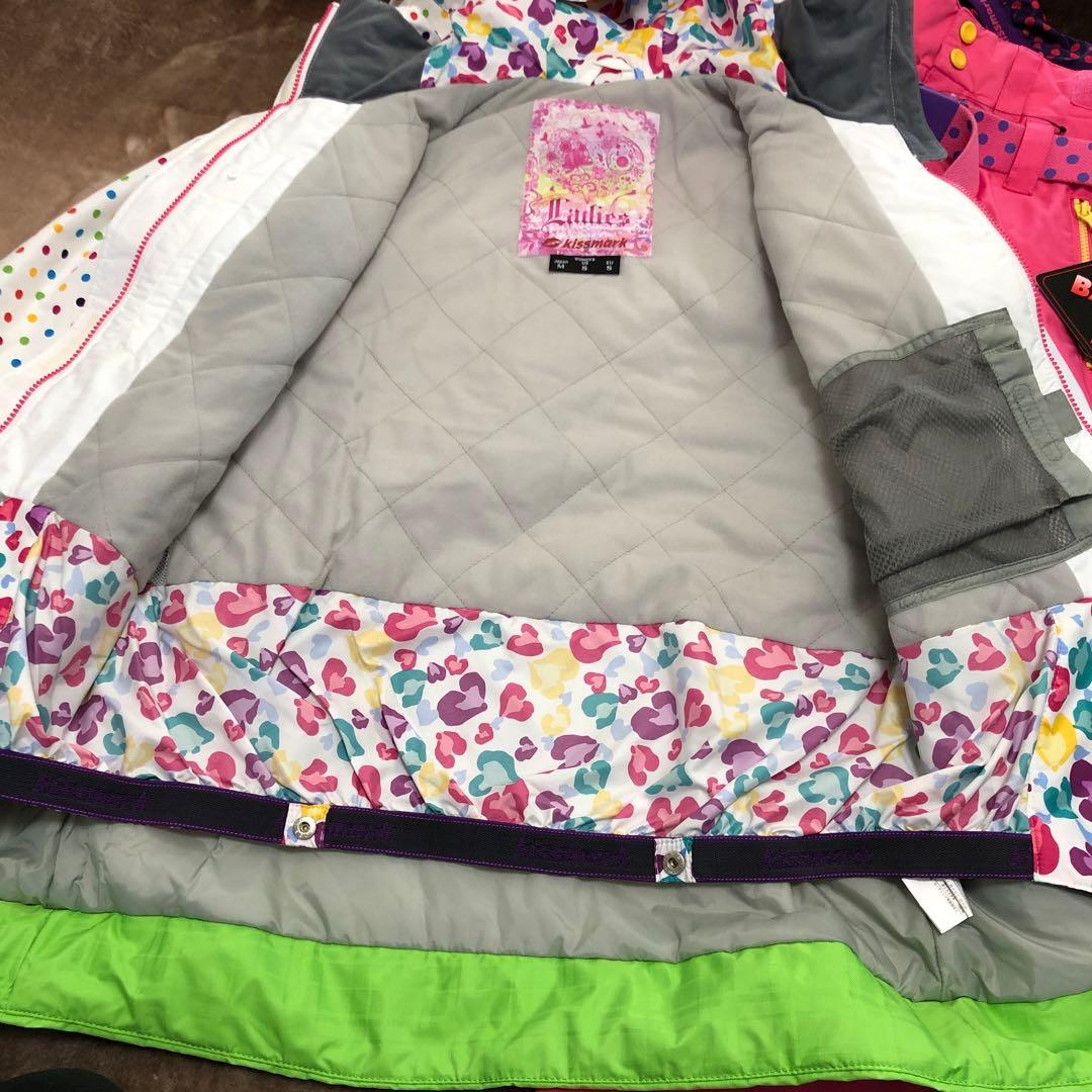 kissmark スノーウェア　レディースML 新品♫ スノーボード　上下セット