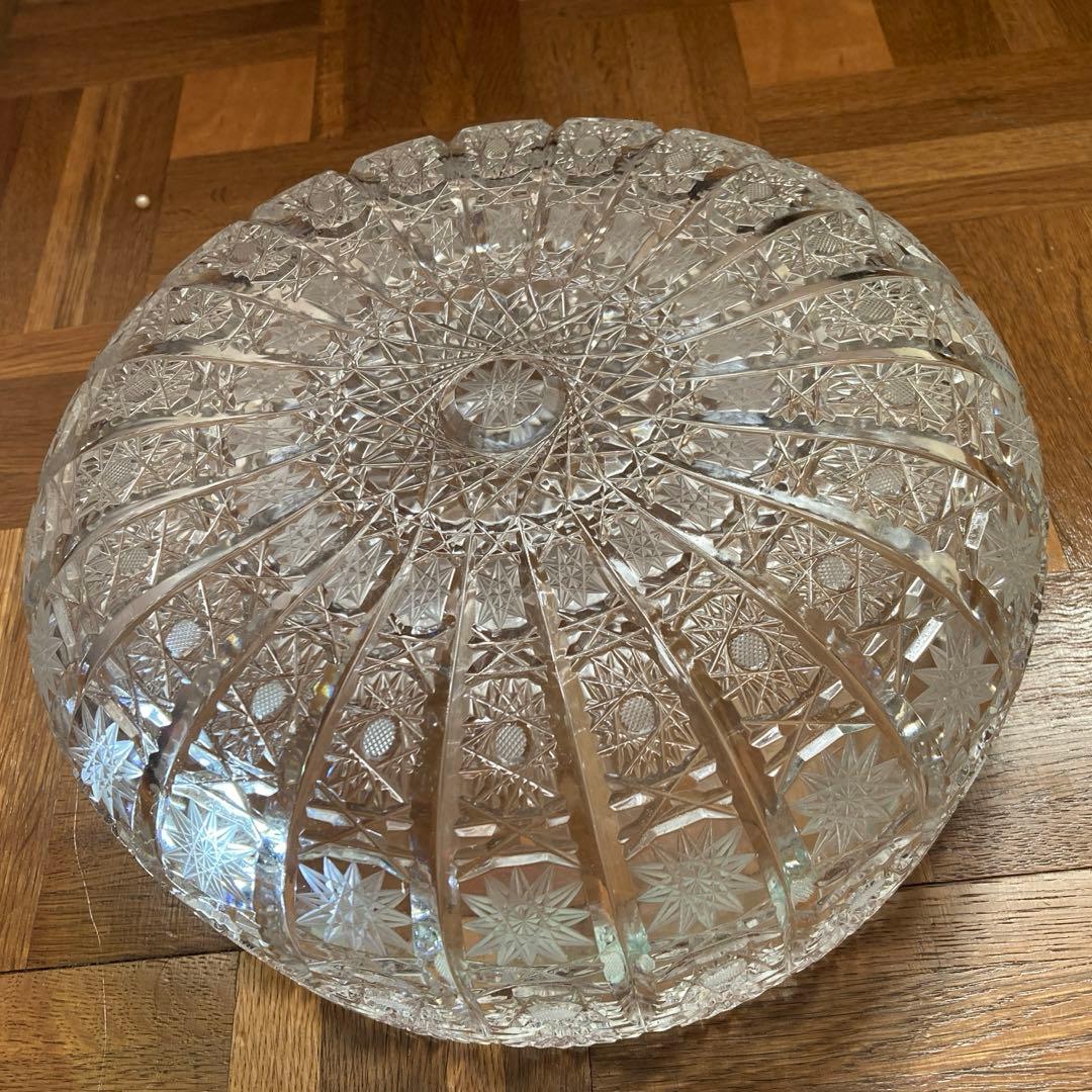 特大 クリスタルボウルLAUSITZERドイツ磁器BLEIKRISTALL24%