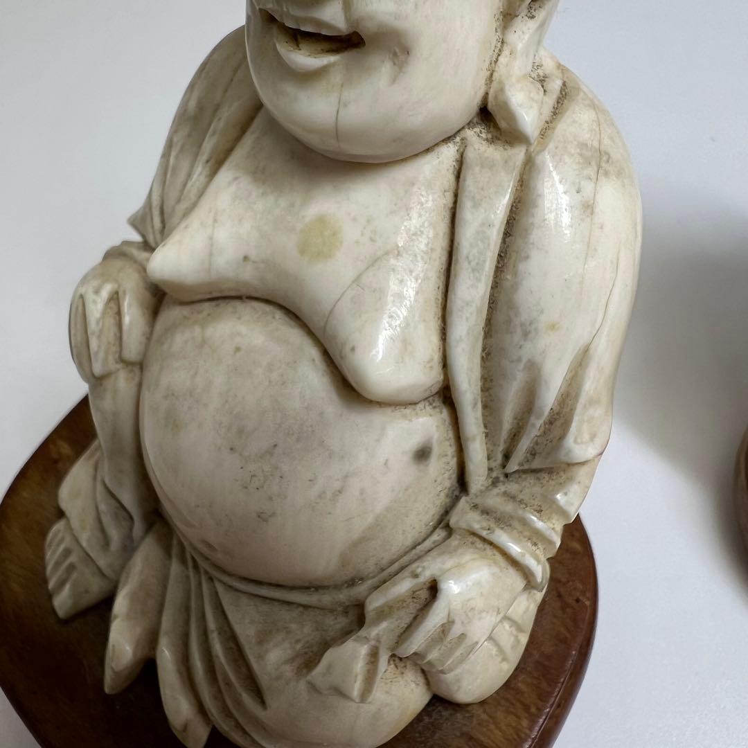 専用　極上　布袋　2体セット　410g h約10cm 東K7-1220①