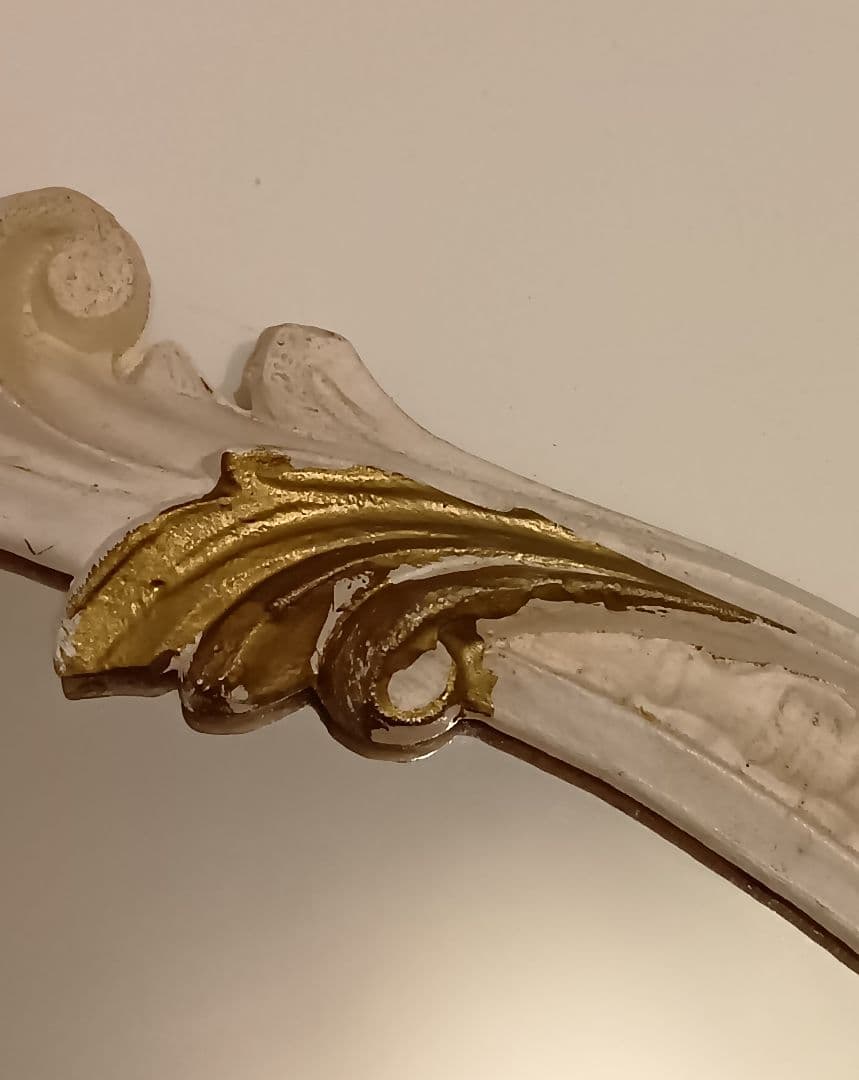 イタリア製　アンティーク　ロココ調　ミラー　コンソール　セット　姫　インテリア