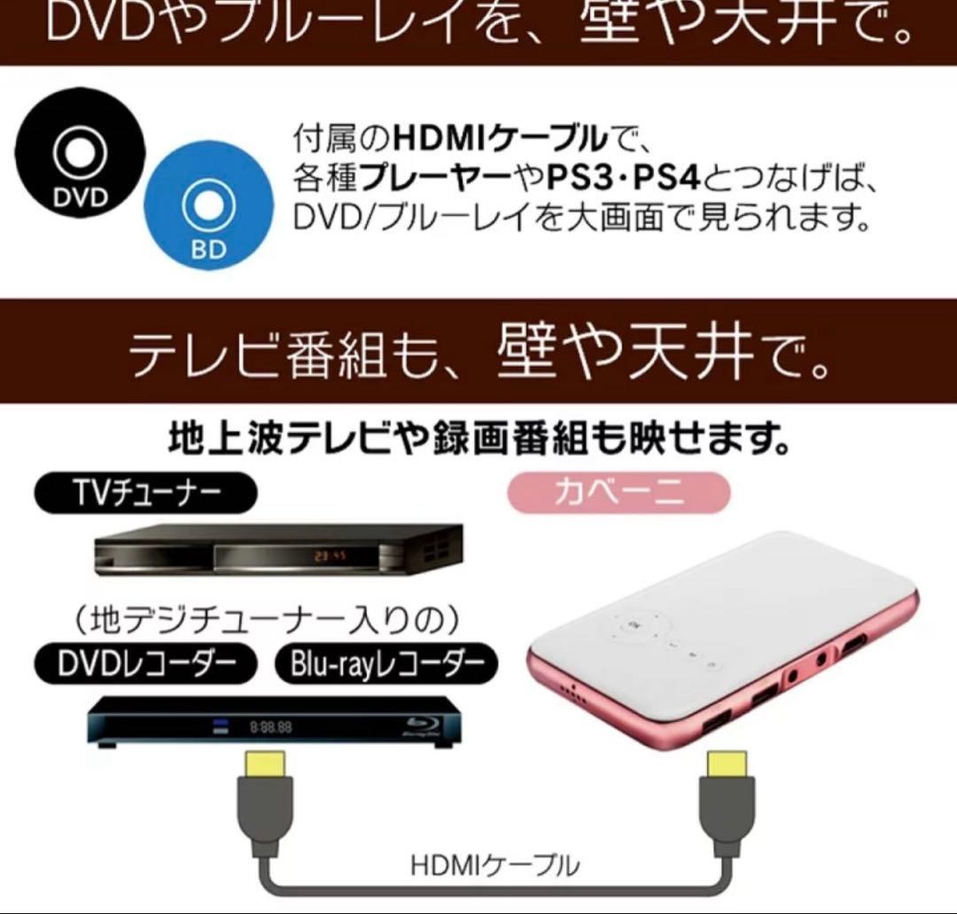 プロジェクター KABENI ◎BLACK