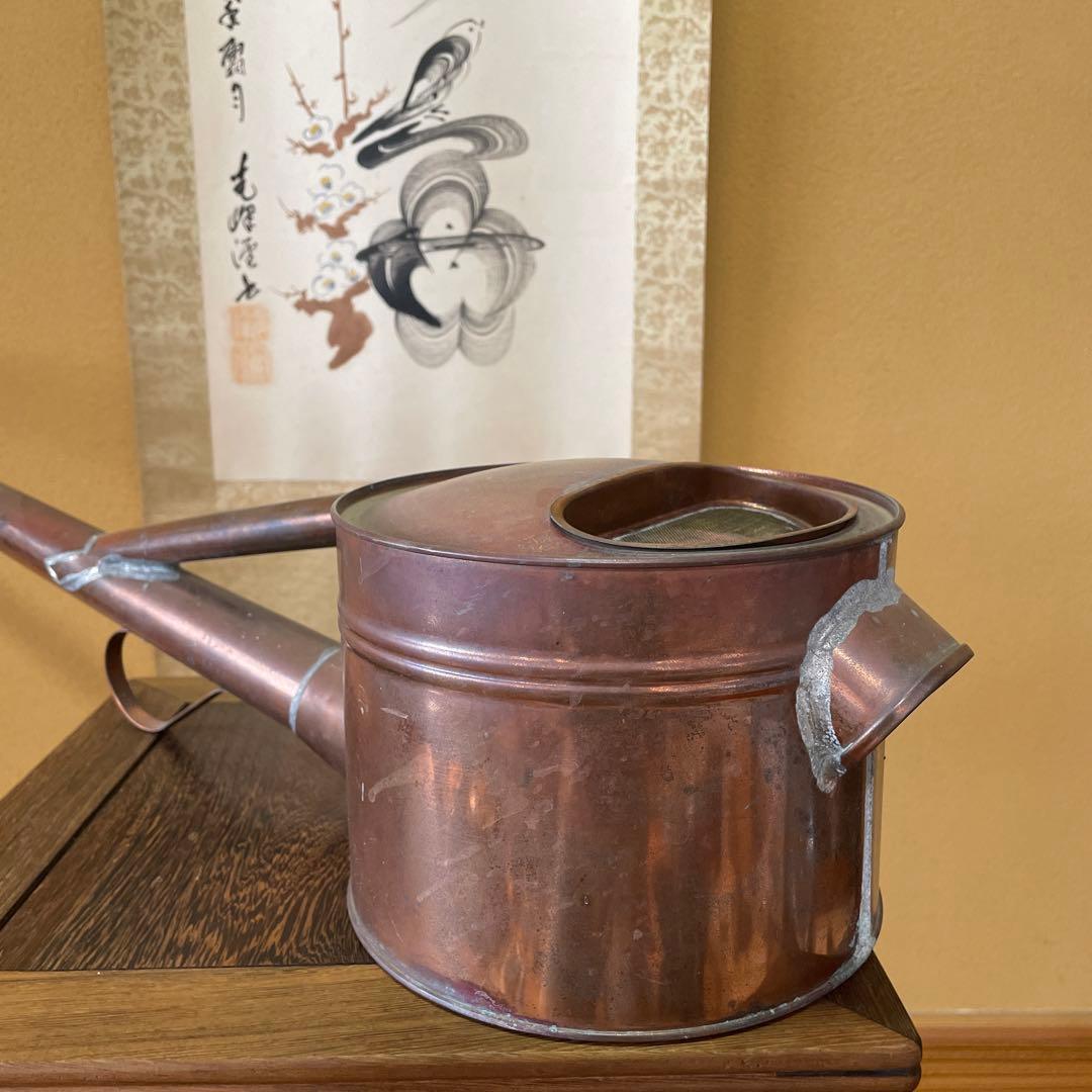 根岸産業「銅製 長竿如雨露４号」【昭和レトロ】