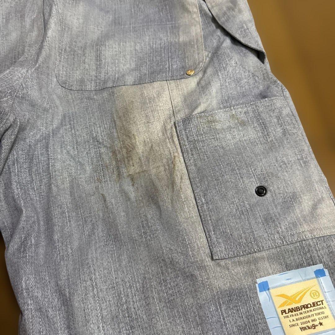 23-24 MOUNTAIN ROCK STAR ビブパンツDENIM Mサイズ