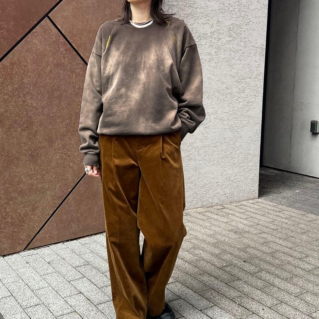 LAYAS/レイヤーズ　ダメージフウスウェット　ブラウン