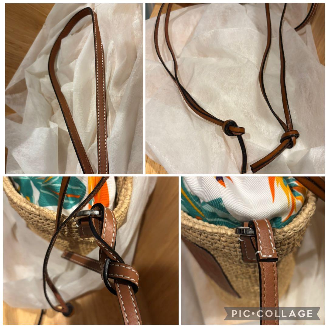 かごバッグ ドローストリングポシェット バスケット ロエベ ショルダーバッグ