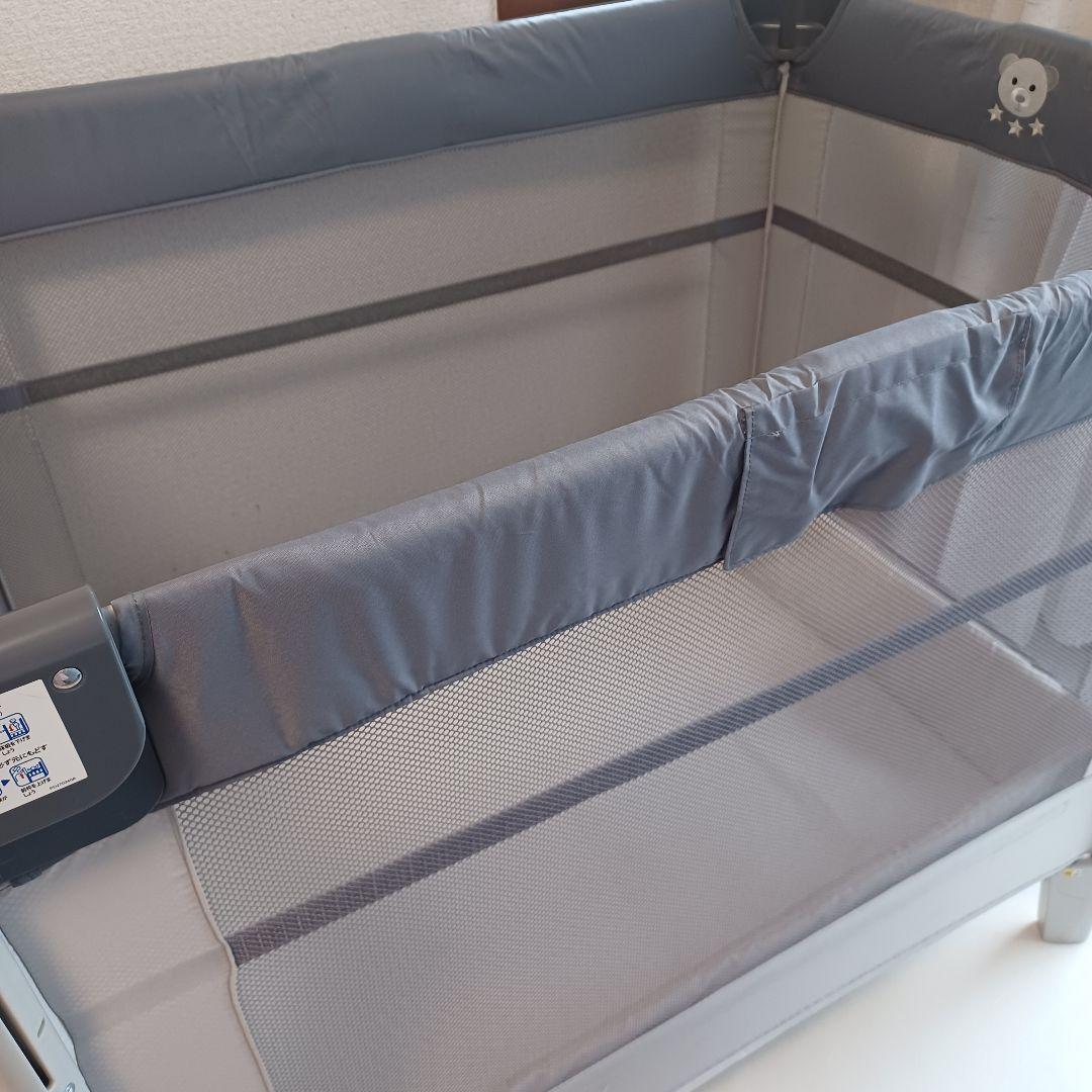 【アップリカ】ベビーベッド ココネルエアー AB (グレーベアー)