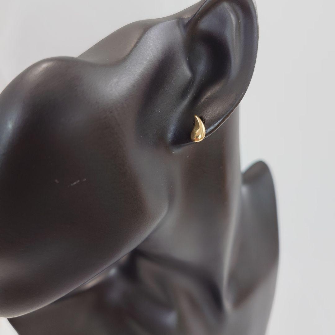 ティファニー K18 ティアドロップ ピアス 片耳用 6582