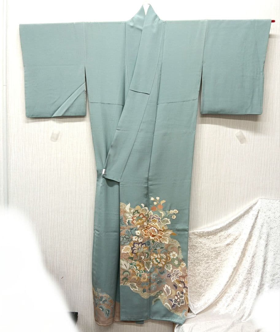 色留袖 着物 和装 千總 ちそう 三つ紋 高島屋 正絹 金糸 刺繍 身丈158