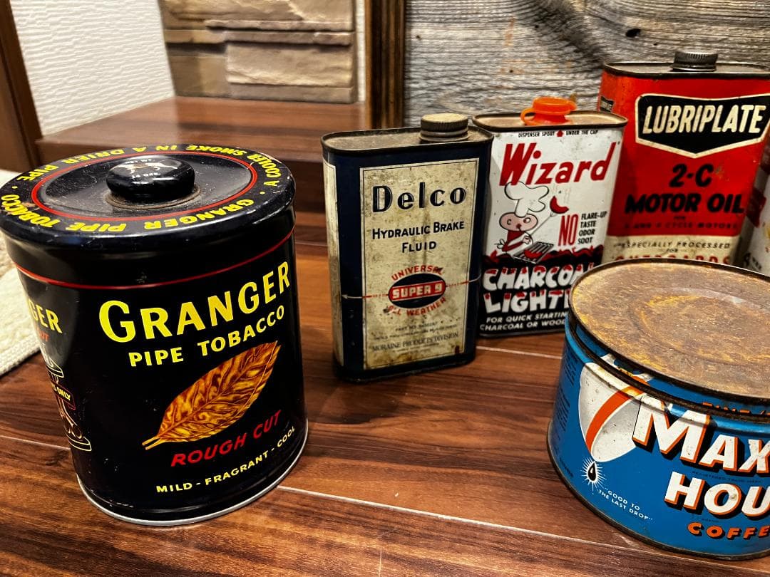 L*y様 アメリカ アンティーク ブリキ缶 空き缶 まとめて / LIFE SA