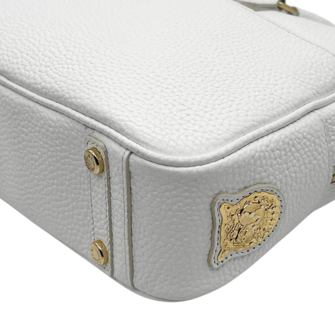 極美品　A.D.M.J　ショルダーバッグ　ボストン　2way　レザー　ロゴ　自立