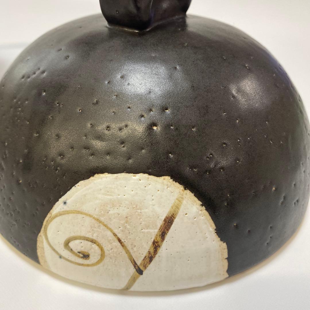 温たなべ　からくさ　唐草　8号　L 1点　4合　丸志げ陶器　焼き芋石付き　中古