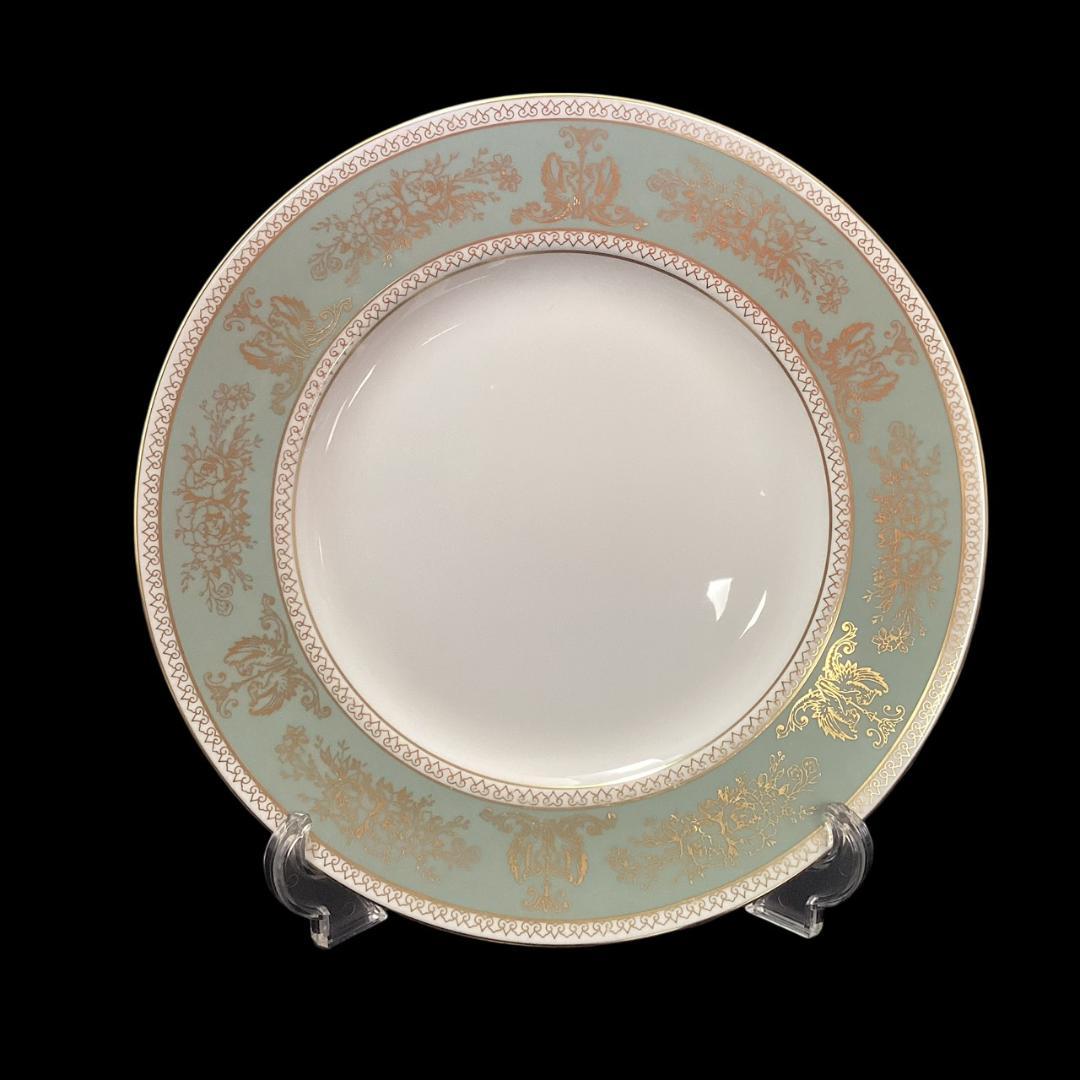 【美品】ウェッジウッド コロンビア セージグリーン ディナープレート 2枚セット