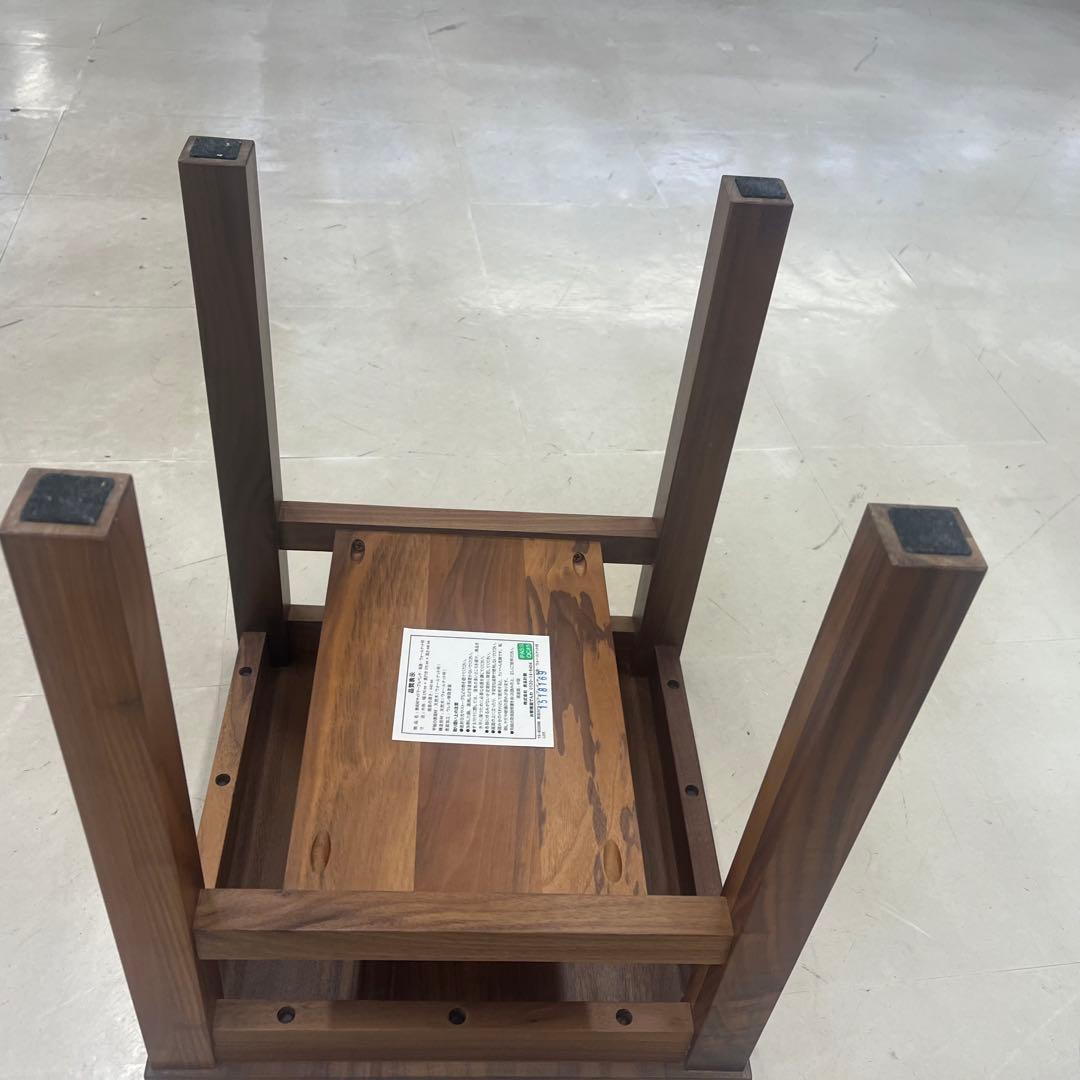 無印良品　MUJI ウォルナット　サイドテーブル　ベンチ