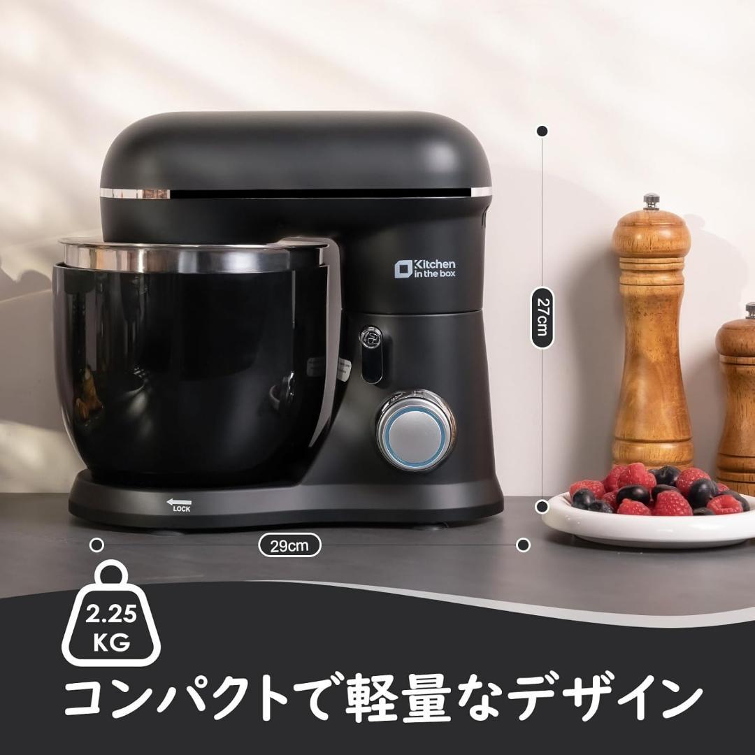 スタンドミキサー❣️3.5L+3.5Lダブルボウル コンパクト 卓上ミキサー