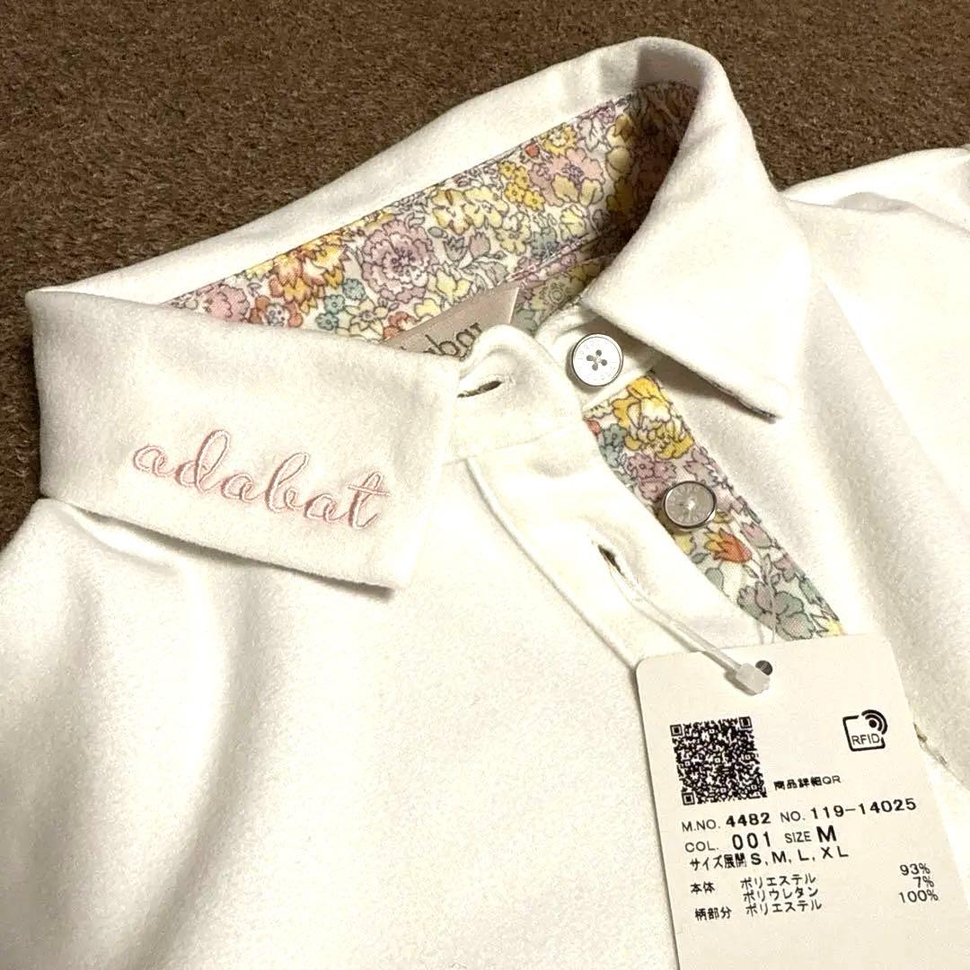 adabat 起毛ストレッチ長袖ポロシャツ