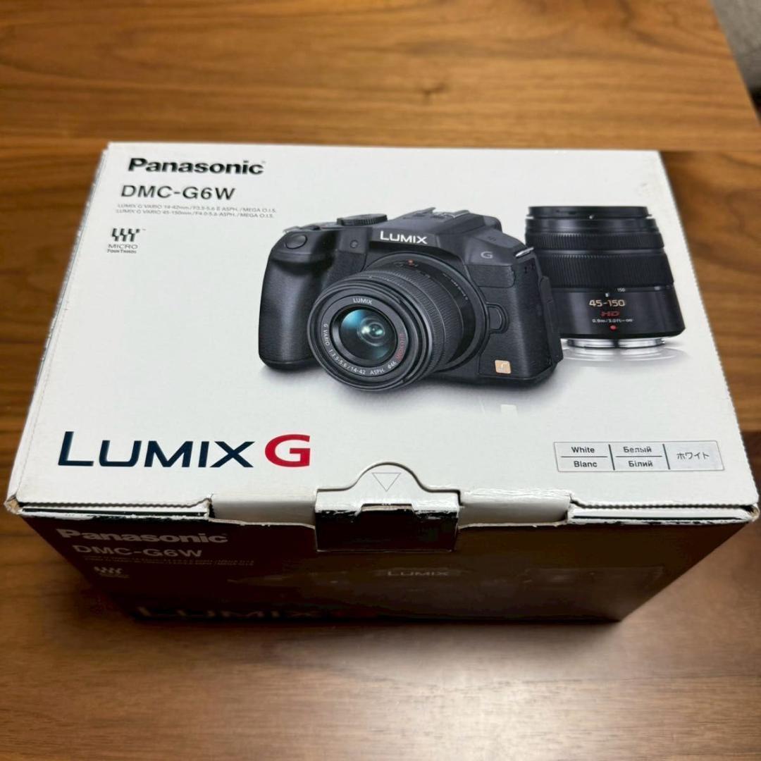 【極美品】パナソニック LUMIX DMC-G6W ダブルズームレンズキット
