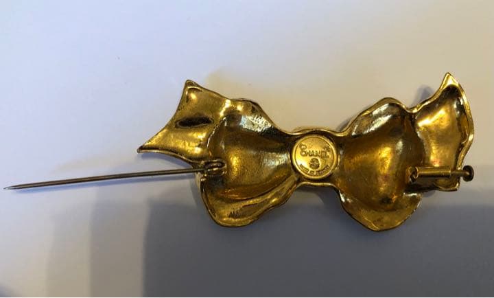 ririka12‼️ シャネル　CHANEL ヴィンテージ　リボン　ブローチ