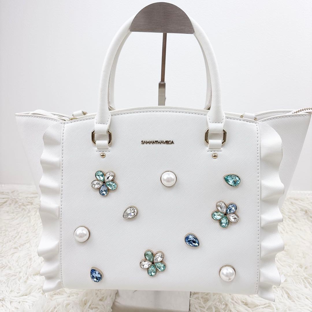 希少✨SAMANTHAVEGA フリル2wayバッグ 白 カードキャプターさくら