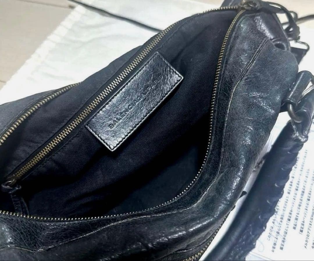 バッグ Balenciaga City bag Boston BLACK